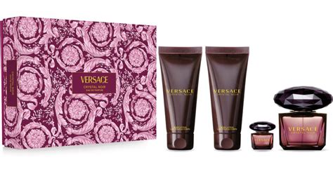 2-piece versace crystal noir set|versace crystal noir gift set.